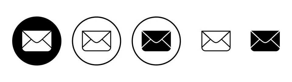 Mail icon vector. email sign and symbol. E-mail icon. Envelope icon Stock Illustration