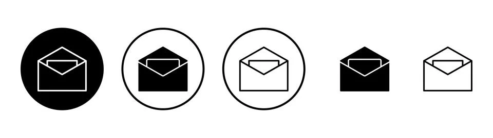 Mail icon vector. email sign and symbol. E-mail icon. Envelope icon Ilustração Stock