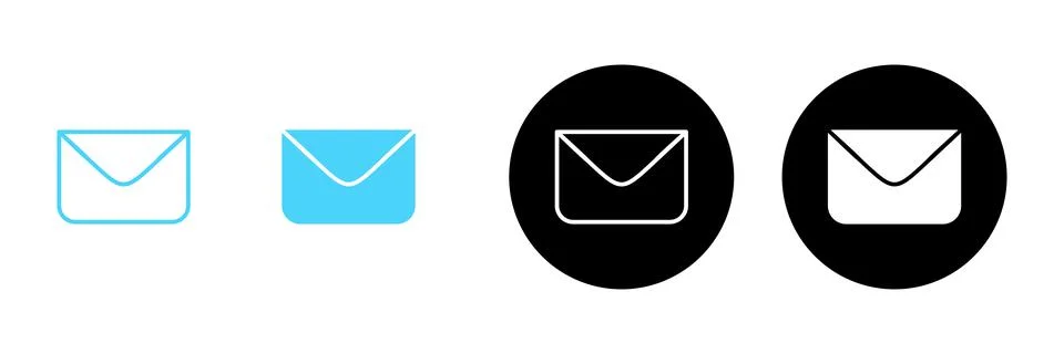 Mail icon vector. email sign and symbol. E-mail icon. Envelope icon Ilustração Stock