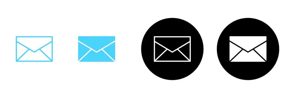 Mail icon vector. email sign and symbol. E-mail icon. Envelope icon Stock Illustration