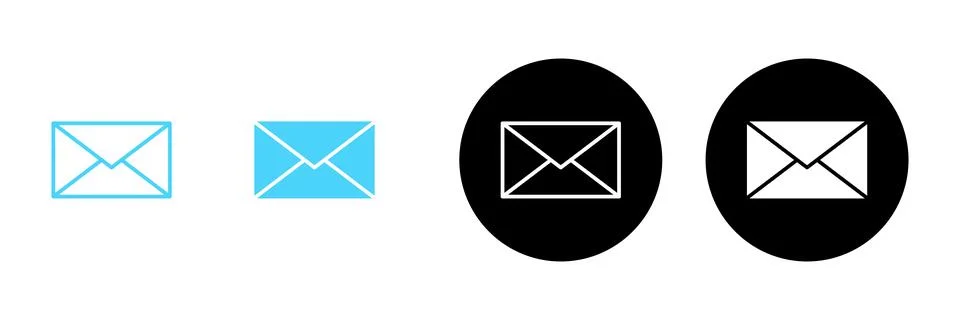 Mail icon vector. email sign and symbol. E-mail icon. Envelope icon Stock Illustration