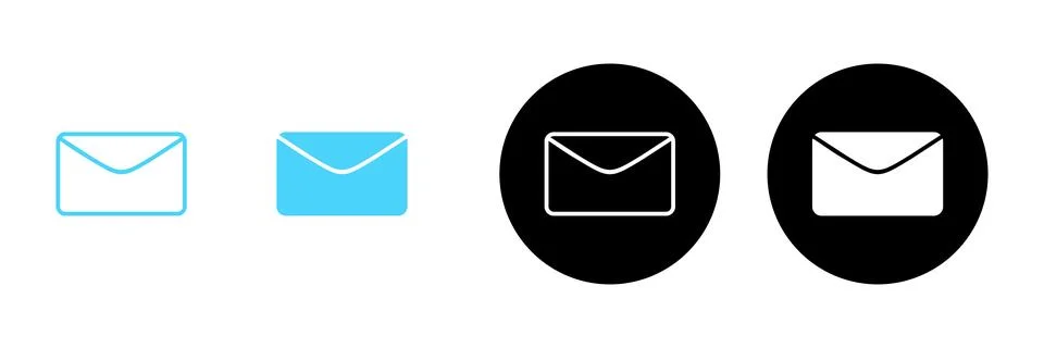 Mail icon vector. email sign and symbol. E-mail icon. Envelope icon Stock Illustration