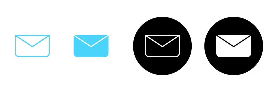 Mail icon vector. email sign and symbol. E-mail icon. Envelope icon 库存插图
