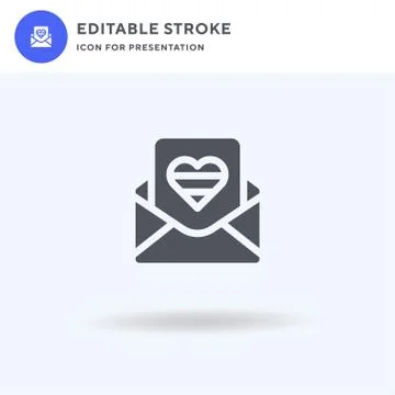 Mail icon vector, filled flat sign, solid pictogram isolated on white, logo Stock Illustration