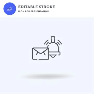 Mail icon vector, filled flat sign, solid pictogram isolated on white, logo Stock Illustration