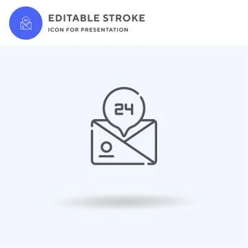 Mail icon vector, filled flat sign, solid pictogram isolated on white, logo Stock Illustration