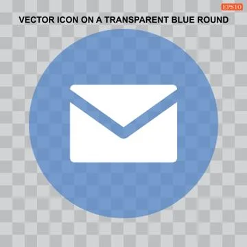 Mail Icon Vector flat design style Stock Illustration