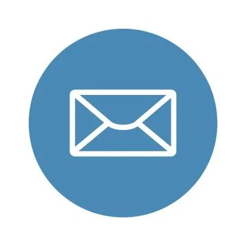Mail Icon Vector flat design style Stock Illustration