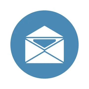 Mail Icon Vector flat design style Stock Illustration