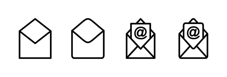 Mail icon vector illustration. email sign and symbol. E-mail icon. Envelope.. Stock Illustration