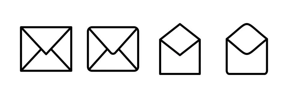 Mail icon vector illustration. email sign and symbol. E-mail icon. Envelope.. Stock Illustration