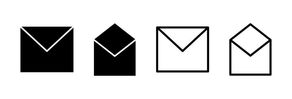 Mail icon vector illustration. email sign and symbol. E-mail icon. Envelope.. Stock Illustration