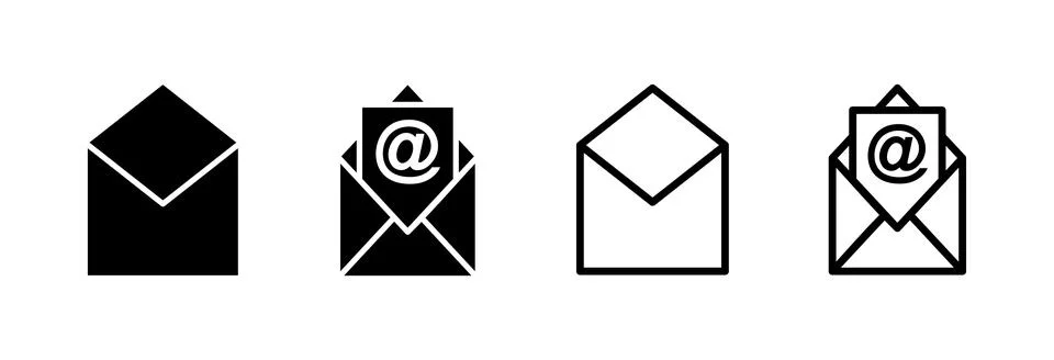 Mail icon vector illustration. email sign and symbol. E-mail icon. Envelope.. Stock Illustration