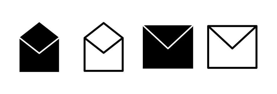 Mail icon vector illustration. email sign and symbol. E-mail icon. Envelope.. Ilustração Stock
