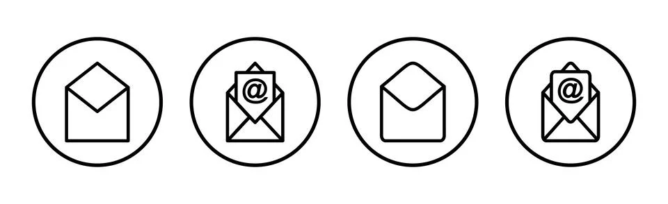 Mail icon vector illustration. email sign and symbol. E-mail icon. Envelope.. Ilustração Stock