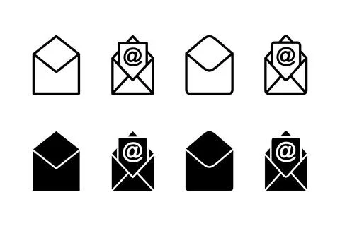 Mail icon vector illustration. email sign and symbol. E-mail icon. Envelope.. Stock Illustration