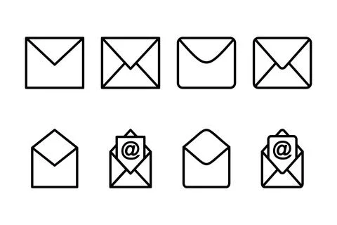 Mail icon vector illustration. email sign and symbol. E-mail icon. Envelope.. Stock Illustration