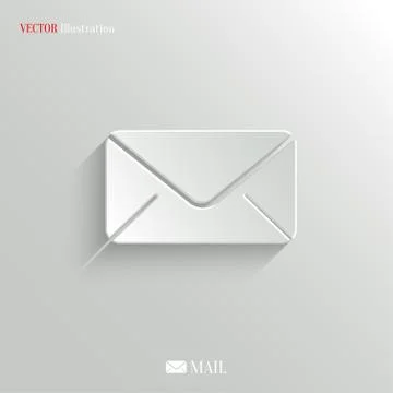 Mail icon - vector web background Stock Illustration