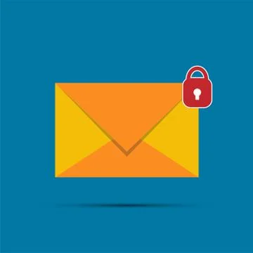 Mail icon,New email notification,Simple design style.vector illustration Stock Illustration