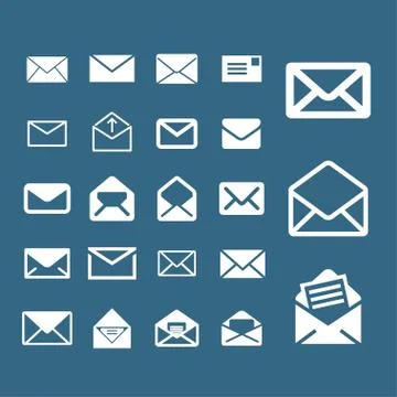 Mail icons Stock Illustration