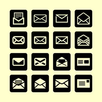 Mail icons Stock Illustration