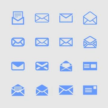 Mail icons Stock Illustration