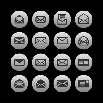 Mail icons Stock Illustration