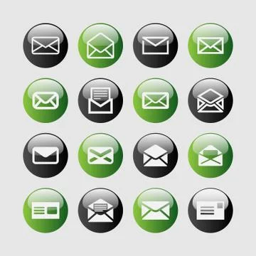 Mail icons Stock Illustration