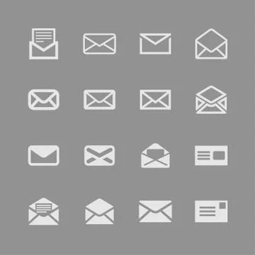 Mail icons Stock Illustration