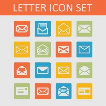 Mail icons Stock Illustration