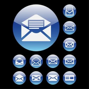 Mail icons Stock Illustration