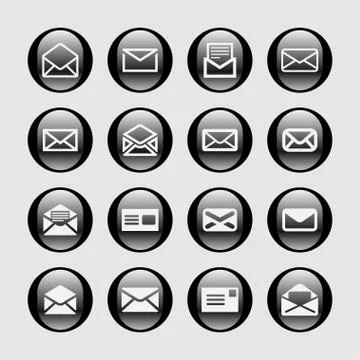 Mail icons Stock Illustration