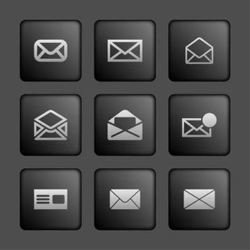 Mail icons Stock Illustration