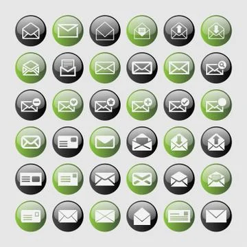Mail icons Stock Illustration