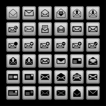 Mail icons Stock Illustration