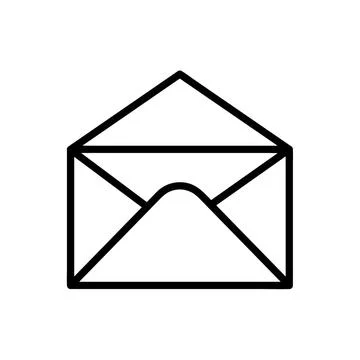 Mail icons isolated. Email vector stock symbol eps10 on white background Stock Illustration