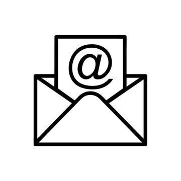 Mail icons isolated. Email vector stock symbol eps10 on white background Stock Illustration