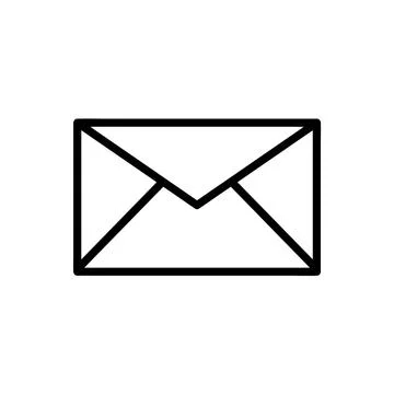 Mail icons isolated. Email vector stock symbol eps10 on white background Stock Illustration