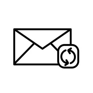 Mail icons isolated. Email vector stock symbol eps10 on white background Stock Illustration