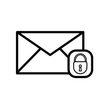 Mail icons isolated. Email vector stock symbol eps10 on white background Stock Illustration