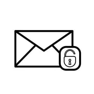 Mail icons isolated. Email vector stock symbol eps10 on white background Stock Illustration