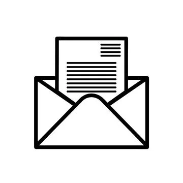 Mail icons isolated. Email vector stock symbol eps10 on white background Stock Illustration