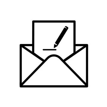 Mail icons isolated. Email vector stock symbol eps10 on white background Stock Illustration