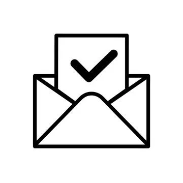 Mail icons isolated. Email vector stock symbol eps10 on white background Stock Illustration