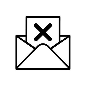 Mail icons isolated. Email vector stock symbol eps10 on white background Stock Illustration