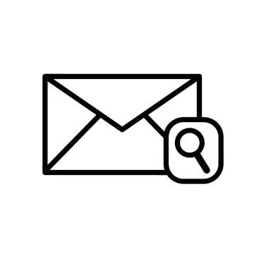 Mail icons isolated. Email vector stock symbol eps10 on white background Stock Illustration