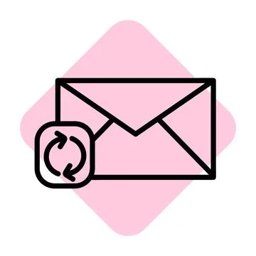 Mail icons isolated. Email vector stock symbol eps10 on white background Stock Illustration