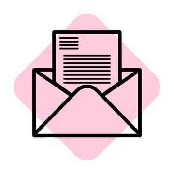 Mail icons isolated. Email vector stock symbol eps10 on white background Stock Illustration