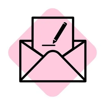 Mail icons isolated. Email vector stock symbol eps10 on white background Stock Illustration