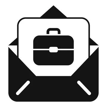 Mail info vacancy icon simple vector. Promotion best Stock Illustration